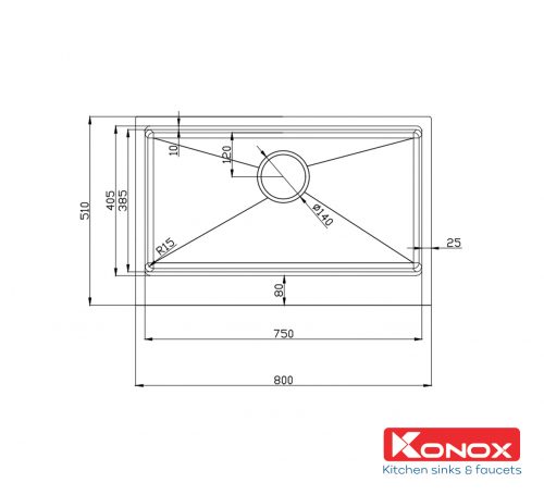 Chậu rửa bát Workstation Sink – Apron Sink KN8051AS Retta